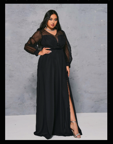 Elegant Sexy Split Evening  Dress