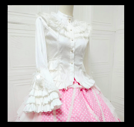 Japanese Gothic Lolita Elegant Bow Blouse