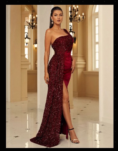 Gorgeous Sequin Elegant Evening Dress